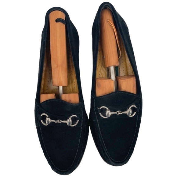 Cole Haan Men\'s Suede Horsebit Lug Sole Loafer, Made in Italy, Black, Size 9M main image 5